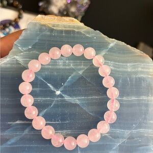 Elegant Rose Quartz Beaded Bracelet